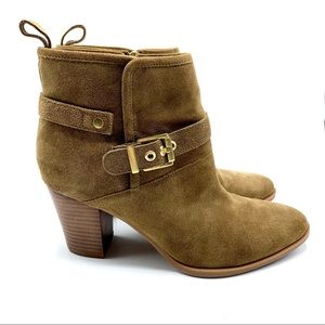 Franco Sarto Dorinda Suede Leather Ankle Bootie